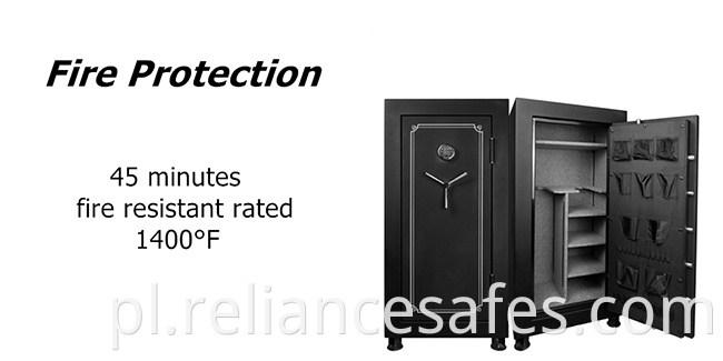 hidden steel rifle fireproof security gun safe